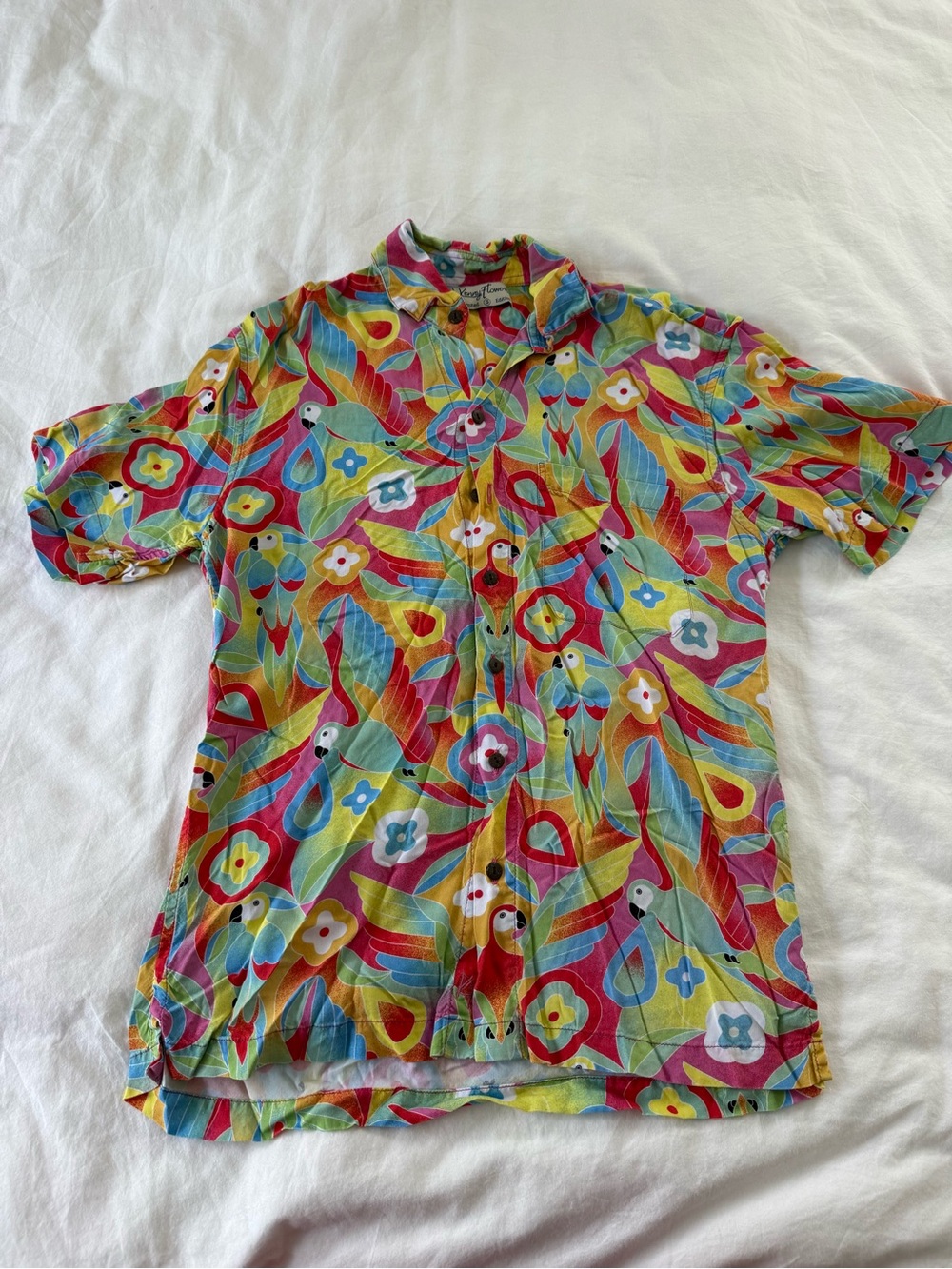 Kenny Flowers Multicolor Floral & Wave Print Shirt